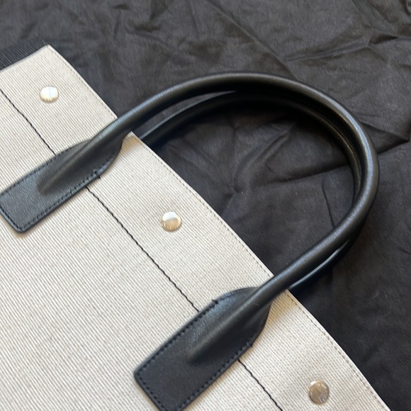 RIVE GAUCHE N/S SHOPPING BAG IN LINEN AND COTTON - Picture 9 of 13